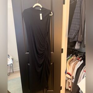 Anthropologie Black Asymmetrical Dress